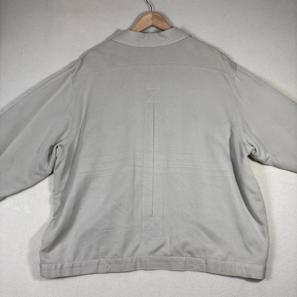 Tommy Bahama Men XLarge Beige‎ Silk Jacket Cozy Butter Quiet Luxury 80s - Picture 11 of 11